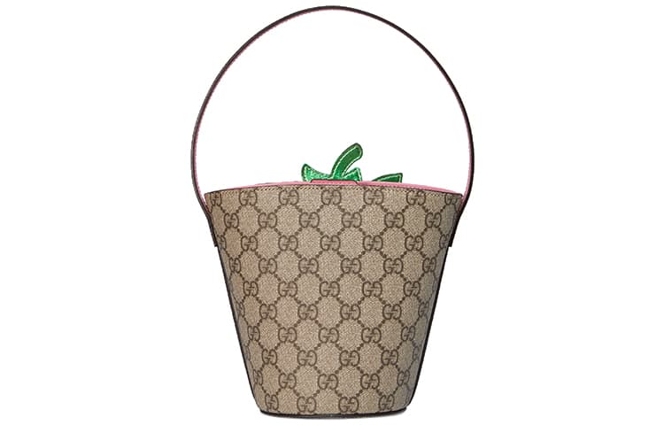 Мини-сумка Gucci Strawberry Bucket Bag - изображение 3