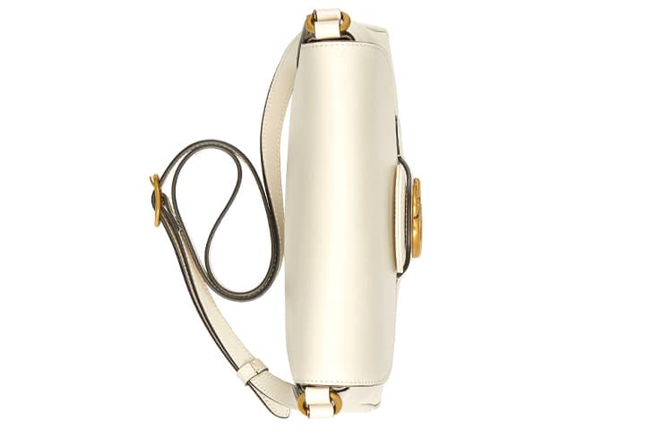 Сумка через плечо Gucci Leather Messenger Bag White - изображение 5