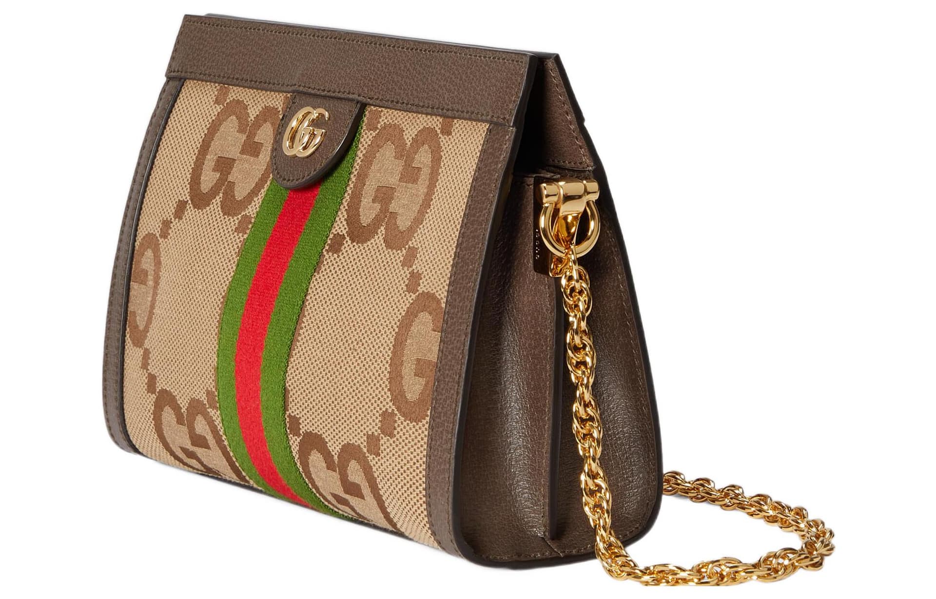 Сумка через плечо Gucci Ophidia Beige Brown - изображение 2