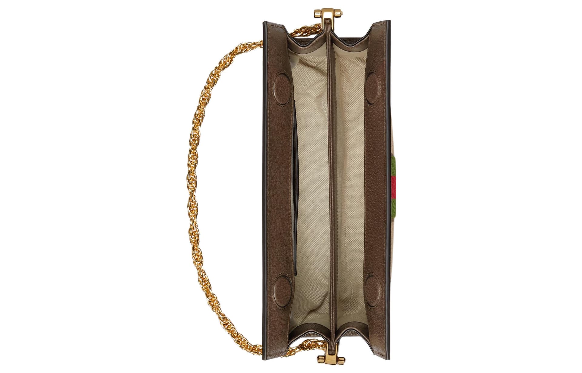 Сумка через плечо Gucci Ophidia Beige Brown - изображение 5