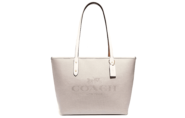 Мини-сумка COACH City Zip Tote 30 White - изображение 1