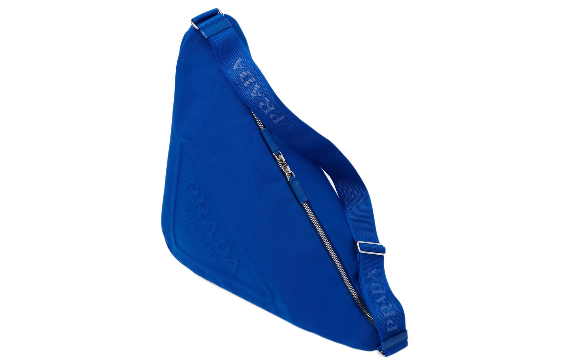 Сумка через плечо Prada Triangle Cobalt Blue - изображение 2