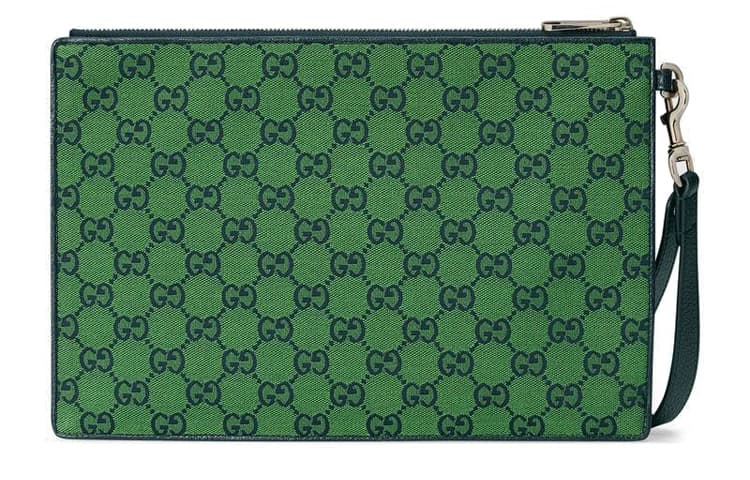 Сумка Gucci Logo Leather Wristlet - изображение 3