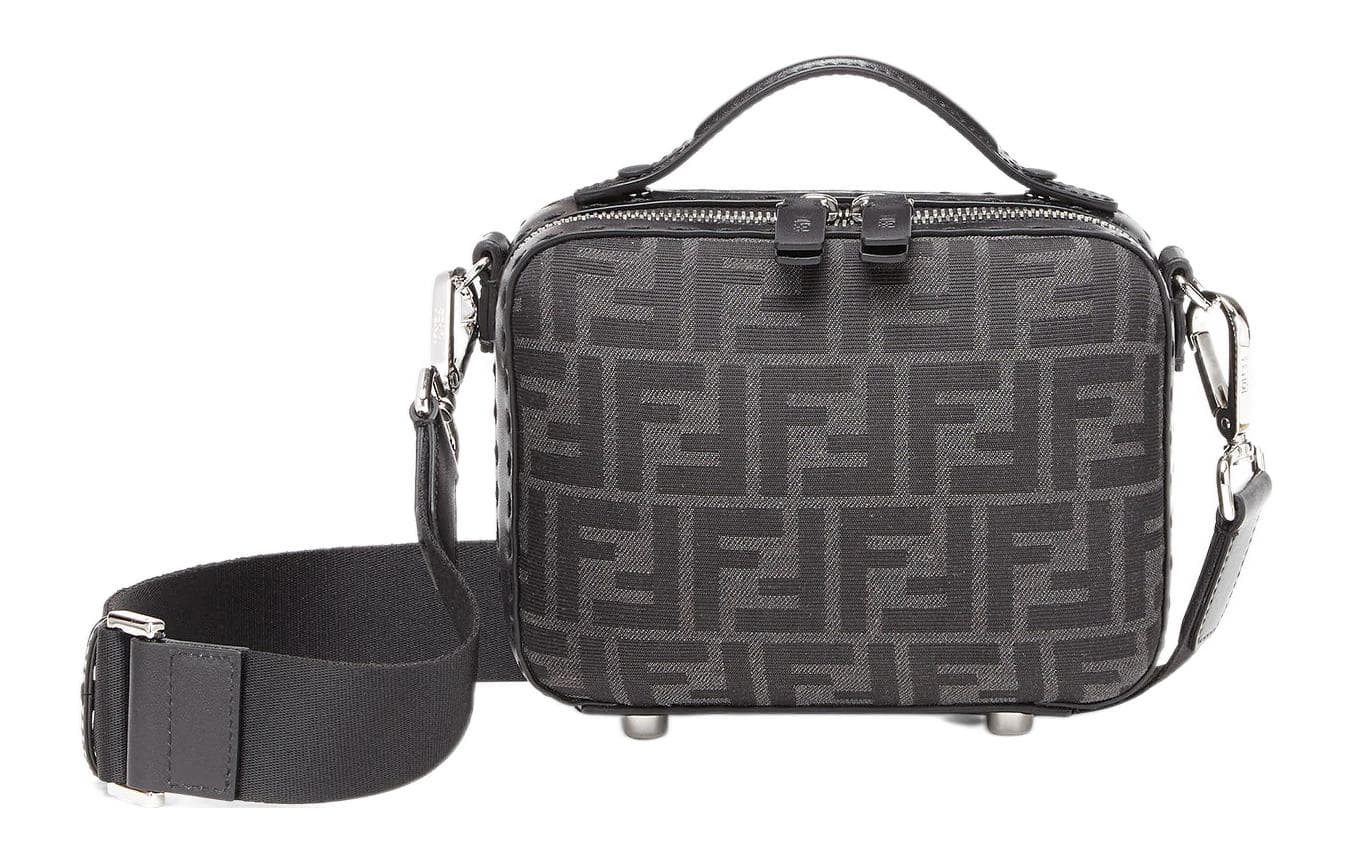 Сумка Fendi Logo Canvas Mini Shoulder Bag Gray - изображение 1