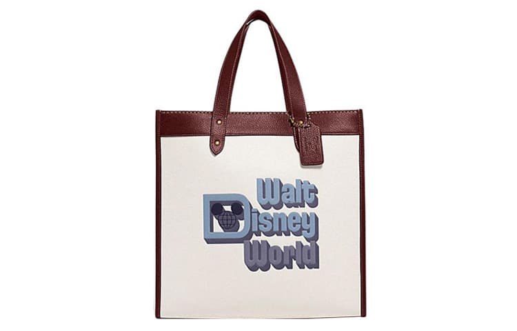 Сумка COACH x Disney Field 30 Tote Bag White Brown - изображение 1