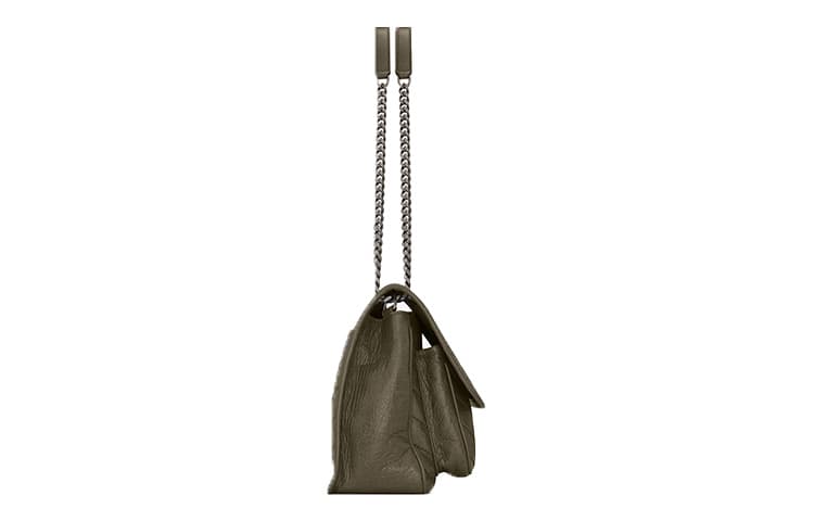 Сумка через плечо Saint Laurent Niki Medium Grey Khaki - изображение 3
