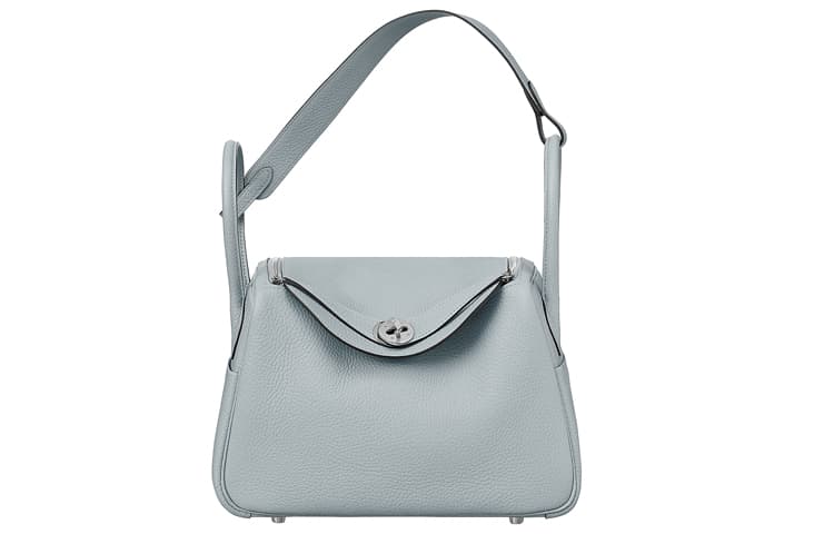Сумка HERMES Lindy 26 Clemence08 Bleu Pale - изображение 2