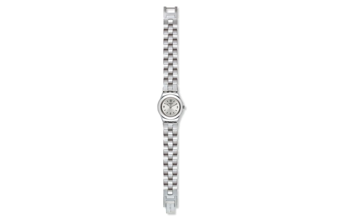 Часы Swatch Quartz Movement Женские часы 25 мм Серебряные - изображение 2
