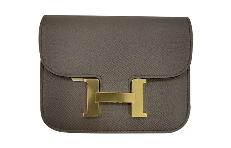Поясная сумка Hermes Constance Slim Tin Grey - изображение 4