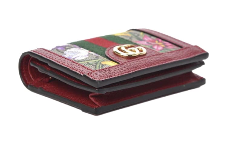 Картхолдер Gucci Floral Logo Stripe Wallet - изображение 3