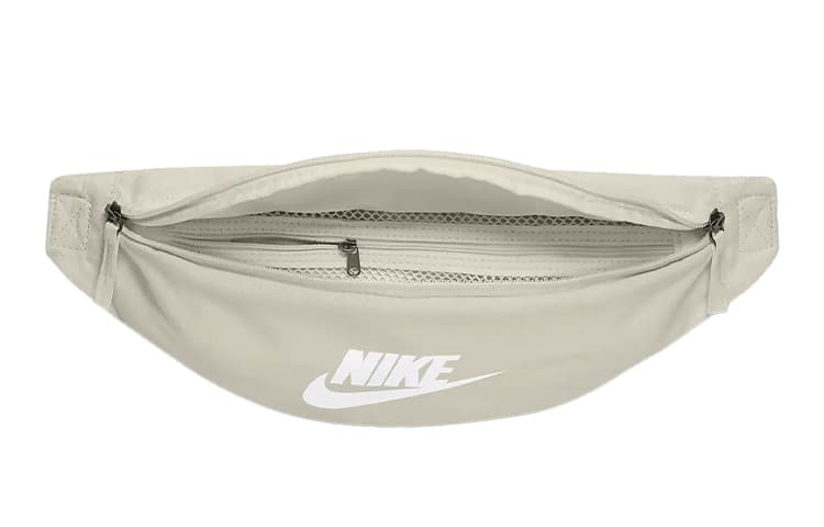 Поясная сумка Nike Logo Zip Waist Bag Gray White - изображение 3