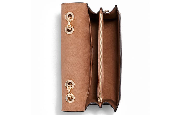 Сумка Coach Lane 26 Canvas Chain Bag Medium White Khaki - изображение 2