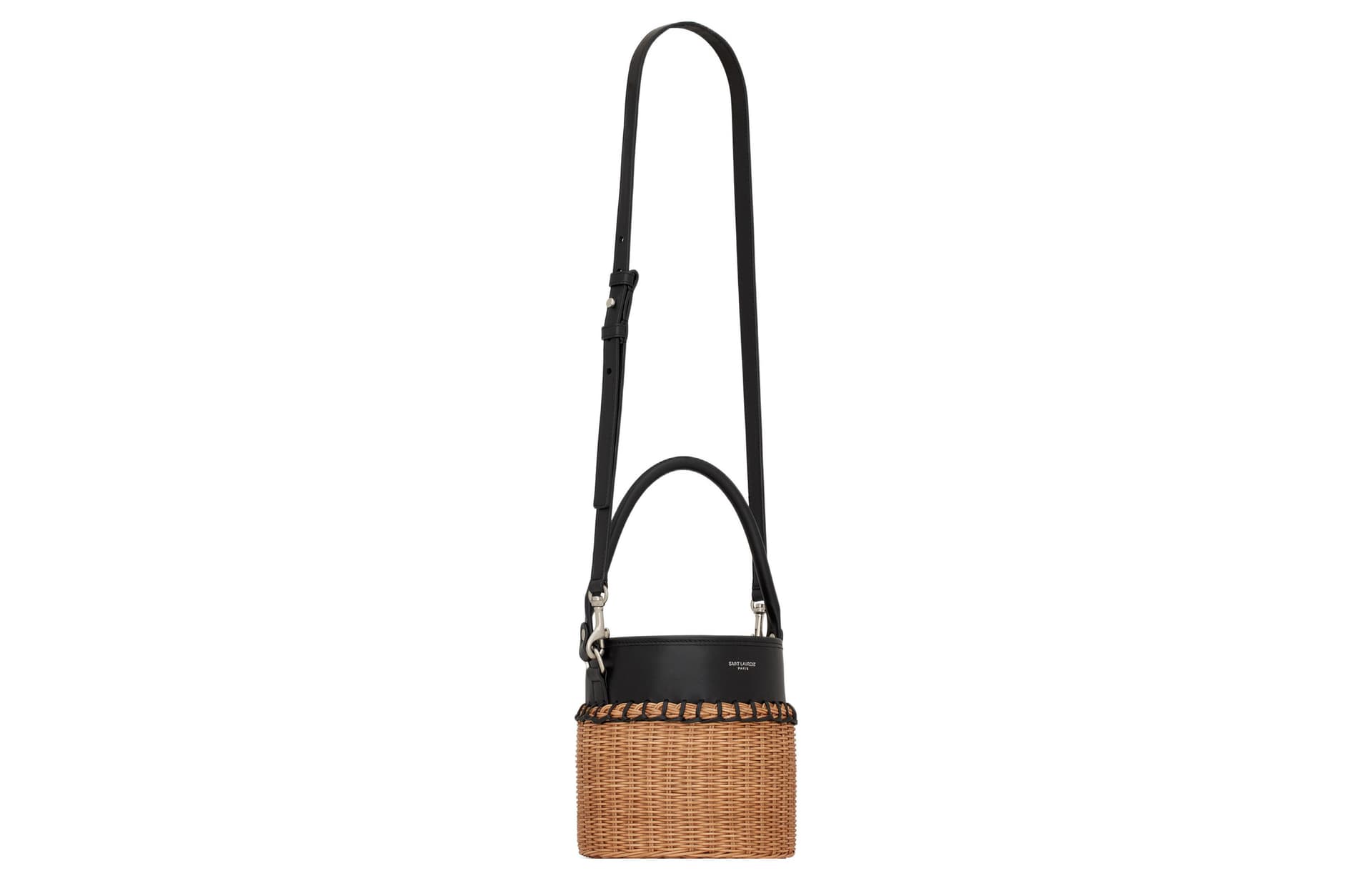 Сумка Saint Laurent Bucket Bag Natural Linen Black - изображение 3