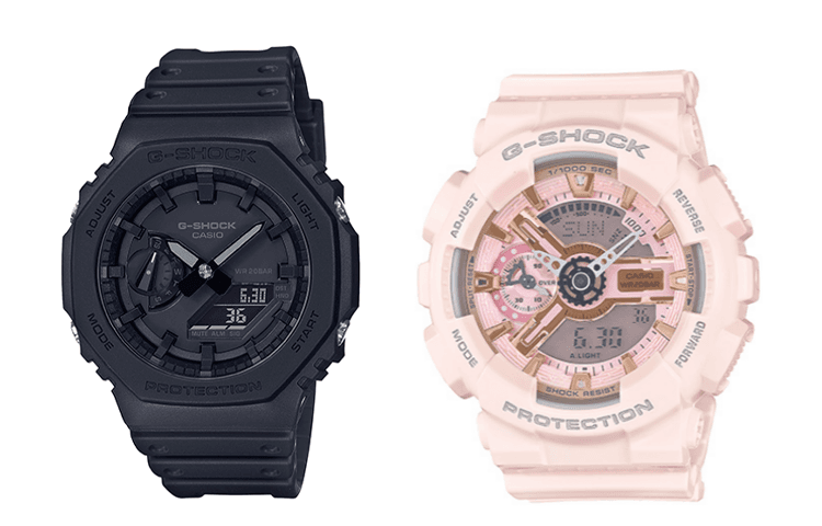 Часы CASIO G-SHOCK GA-2100-1A1+GMA-S110MP-4A1ER - изображение 1