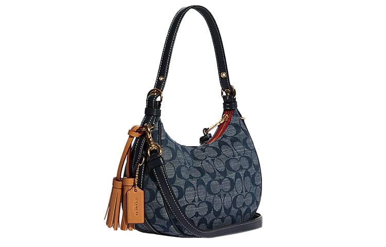Мини-сумка Coach Kleo 21 Denim Blue - изображение 2