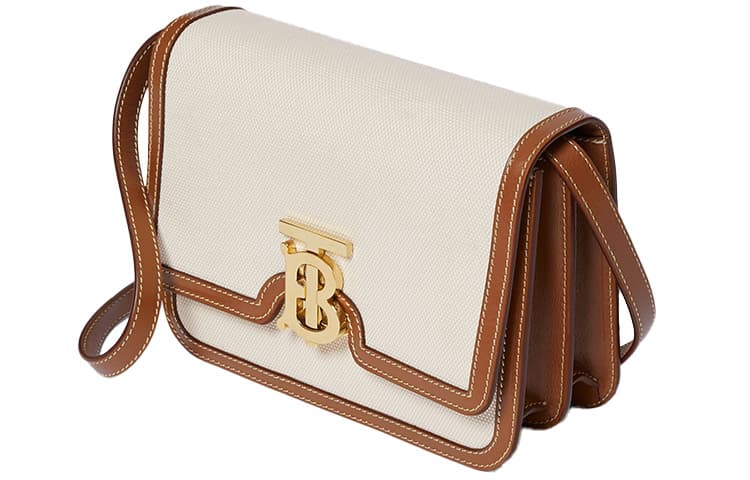 Сумка через плечо Burberry TB Metal Buckle Messenger Bag Small Natural Malt Brown - изображение 3