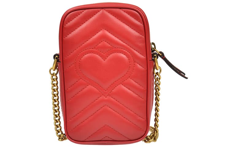 Сумка для телефона Gucci GG Marmont Mini Bag Red - изображение 4