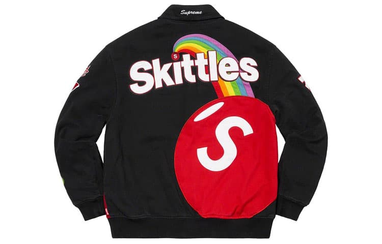 Куртка Supreme x Skittles x Mitchell & Ness Varsity Jacket - изображение 2