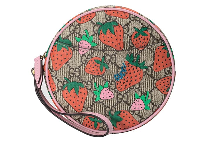 Сумка Gucci Strawberry Print Canvas Coin Purse - изображение 1