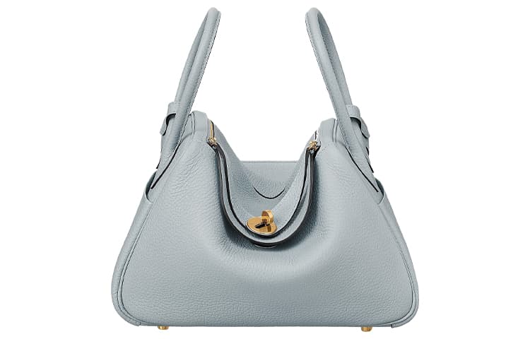 Сумка HERMES Lindy 26 Clemence 08 Bleu Pale - изображение 1