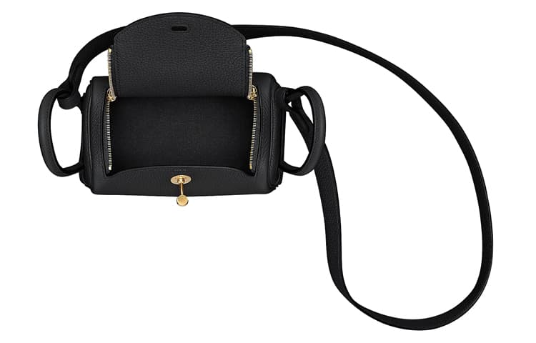 Сумка через плечо HERMES Lindy Mini 19 Taurillon Clemence Noir - изображение 7