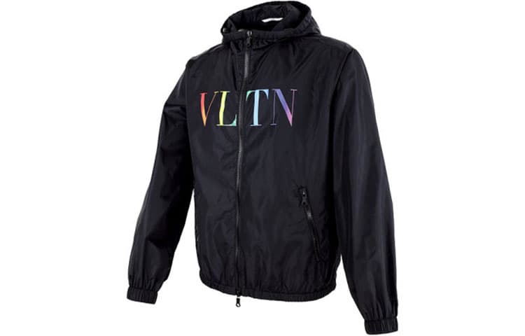 Куртка Valentino Logo Hoodie Jacket Black - изображение 3