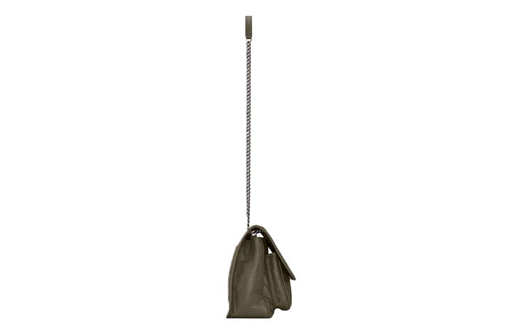 Сумка через плечо Saint Laurent Niki Medium Grey Khaki - изображение 4