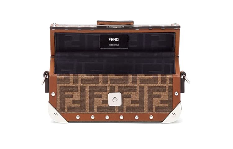 Сумка через плечо Fendi Baguette Trunk Brown - изображение 4