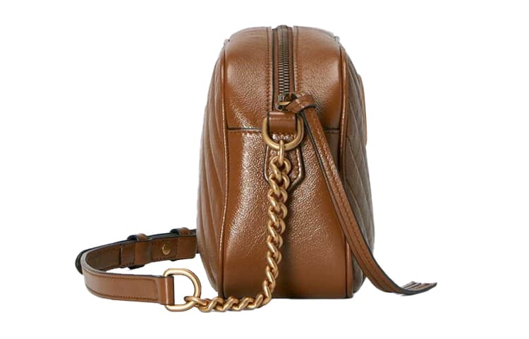 Мини-сумка Gucci GG Marmont Camera Bag Brown - изображение 4