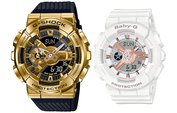 Часы CASIO G-SHOCK BABY-G GM-110G-1A9+BA-110RG-7AER - изображение 1