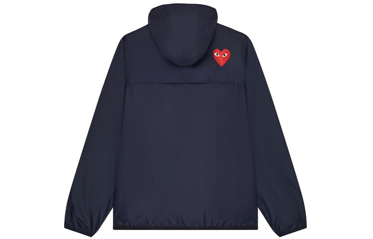 Куртка CDG Play x K-Way Zip Jacket Navy - изображение 2