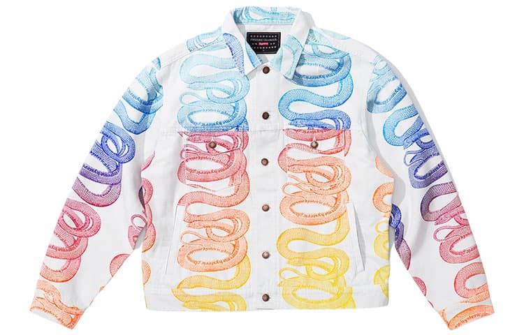 Куртка Supreme x HYSTERIC GLAMOUR Snake Denim Trucker Jacket - изображение 3