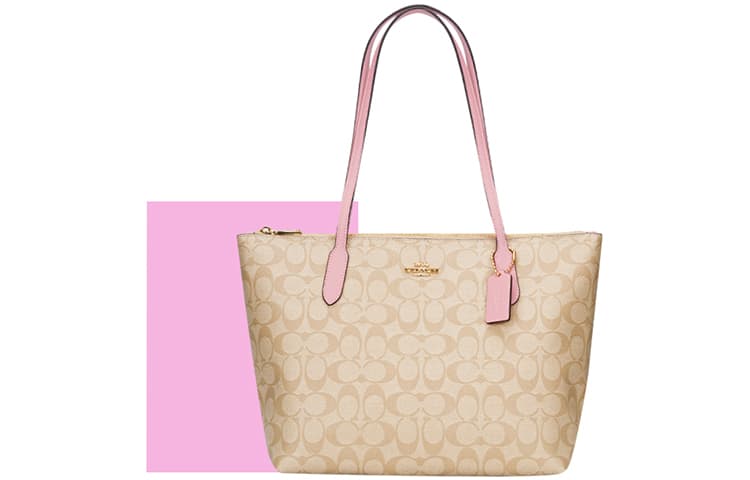 Мини-сумка COACH Zip Top Tote 30 PVC Tote - изображение 3