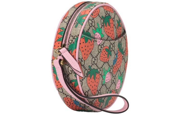 Сумка Gucci Strawberry Print Canvas Coin Purse - изображение 3