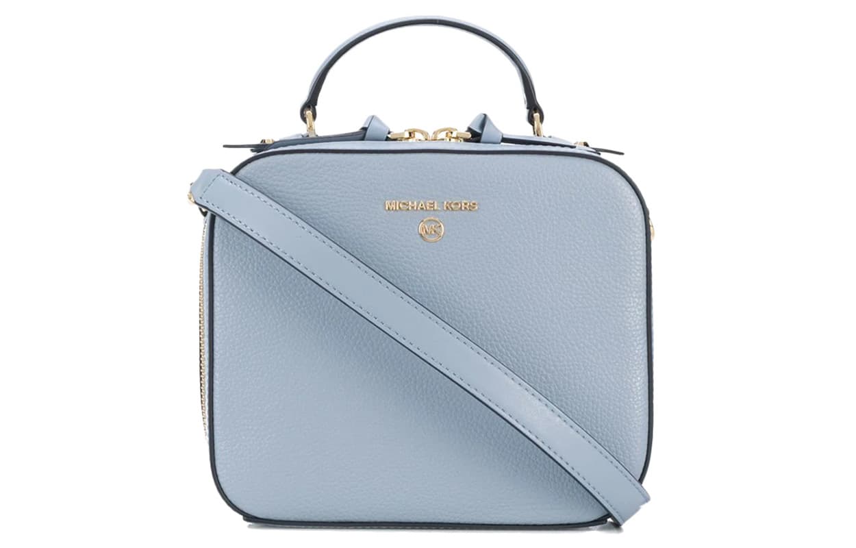 Сумка MICHAEL KORS Jet Set Medium Logo Tote Light Blue - изображение 1