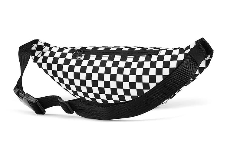 Поясная сумка Vans Classic Checkerboard Crossbody Bag Black White - изображение 4
