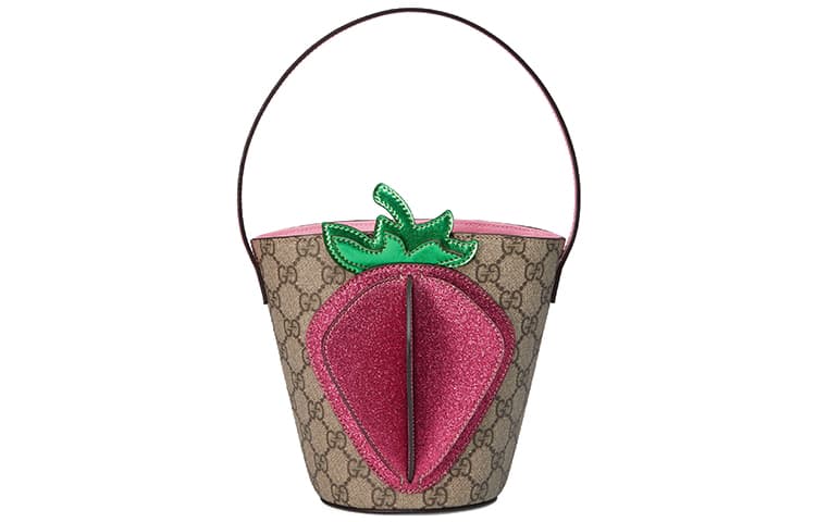 Мини-сумка Gucci Strawberry Bucket Bag - изображение 1