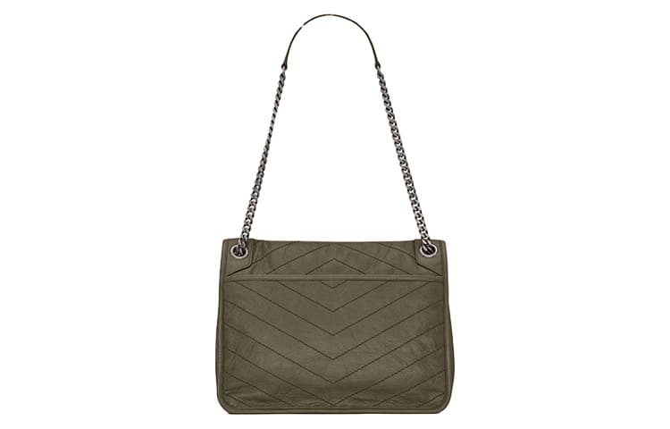 Сумка через плечо Saint Laurent Niki Medium Grey Khaki - изображение 5