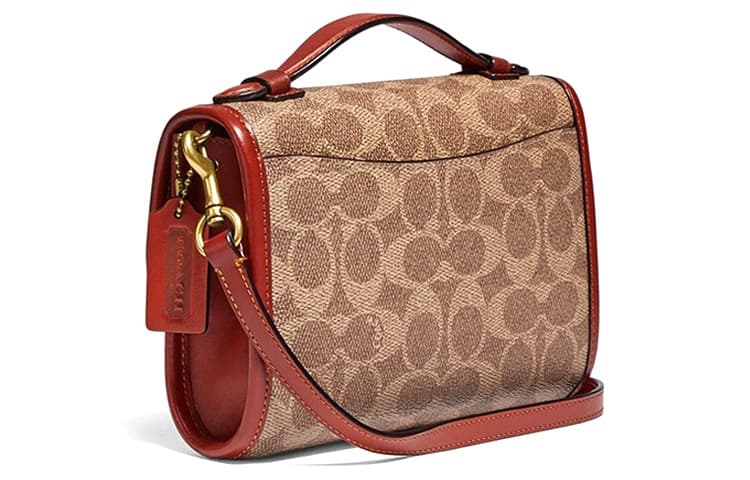 Сумка COACH Kip 18 Red Brown - изображение 2