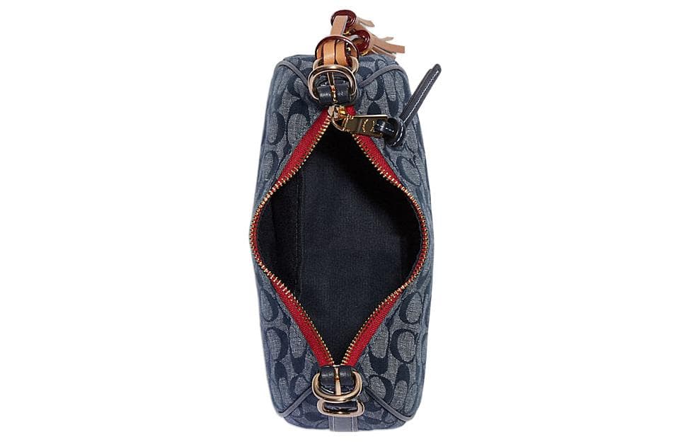Мини-сумка Coach Kleo 21 Denim Blue - изображение 3