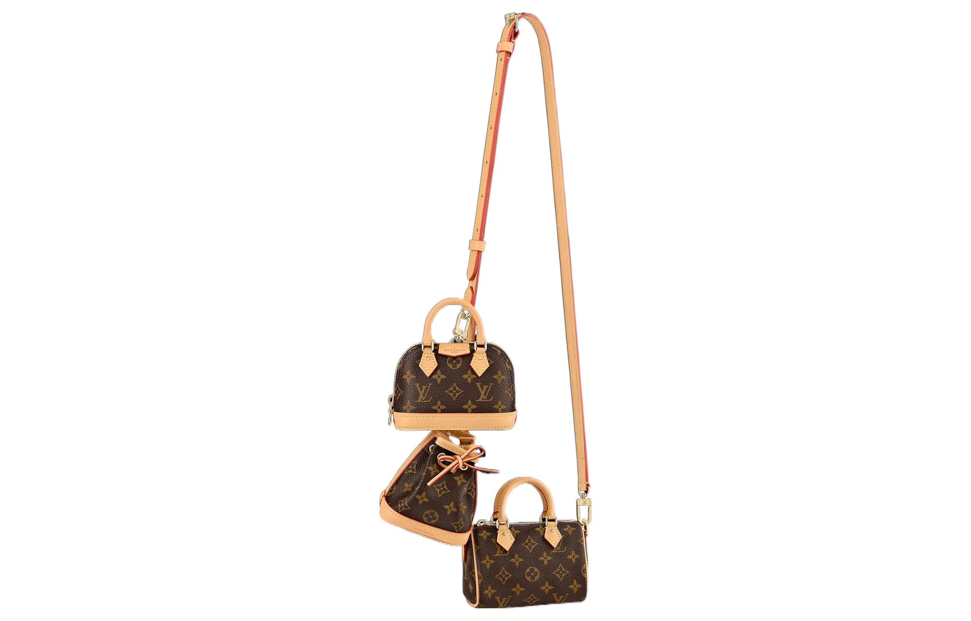 Сумка через плечо Louis Vuitton Trio Icons Brown - изображение 1