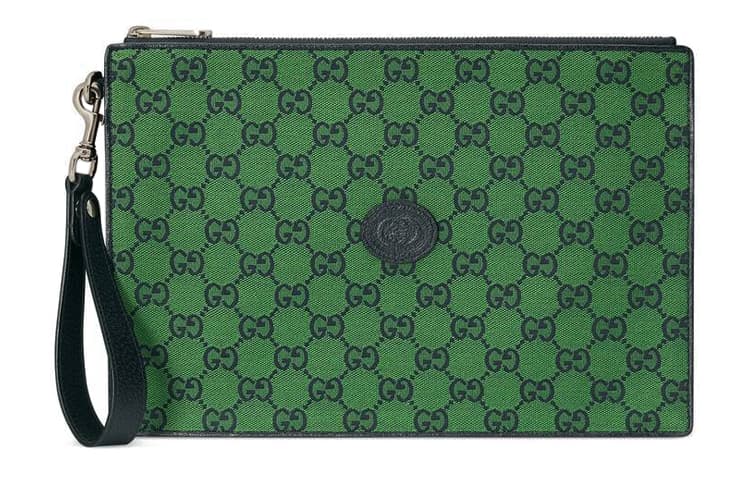 Сумка Gucci Logo Leather Wristlet - изображение 1