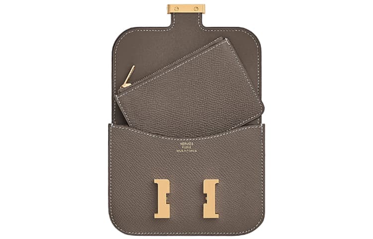 Поясная сумка Hermes Constance Slim Tin Grey - изображение 3