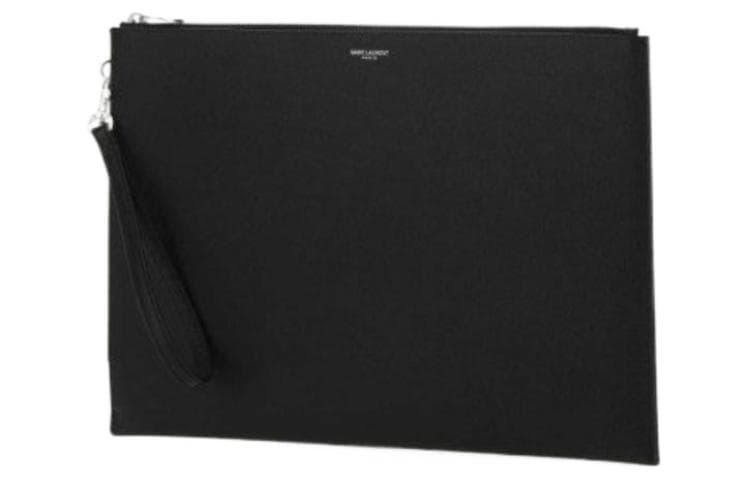 Сумка Saint Laurent YSL Black Leather Clutch - изображение 2