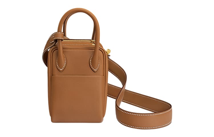 Сумка HERMES Lindy Mini 19 Swift 37 Gold - изображение 2