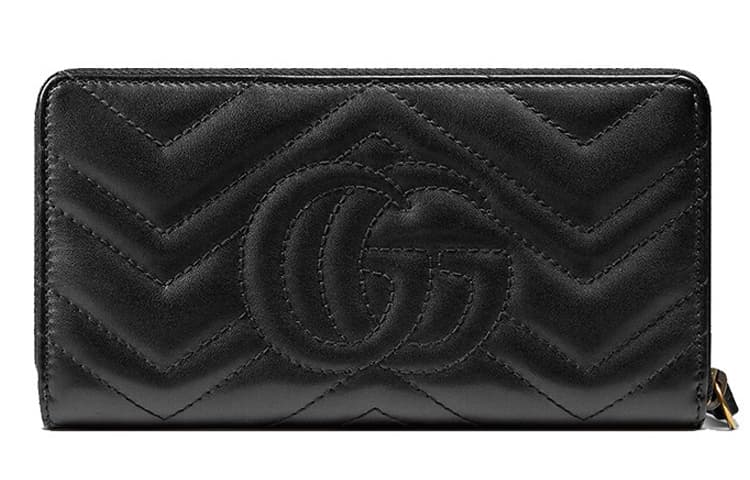 Кошелек Gucci GG Marmont Long Zip Wallet Black - изображение 2