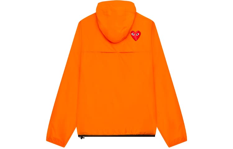 Куртка CDG Play x K-Way Half Zip Jacket Orange - изображение 2