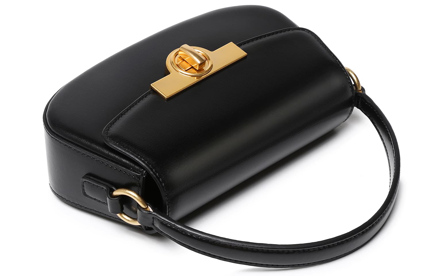 Сумка Miss Kung Fashion Leather Crossbody Bag Black - изображение 3