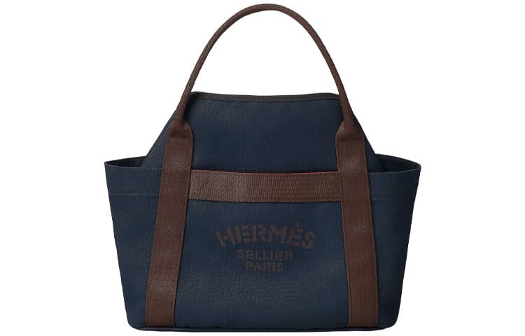Сумка Hermes Equestrian Tote Navy Brown - изображение 1