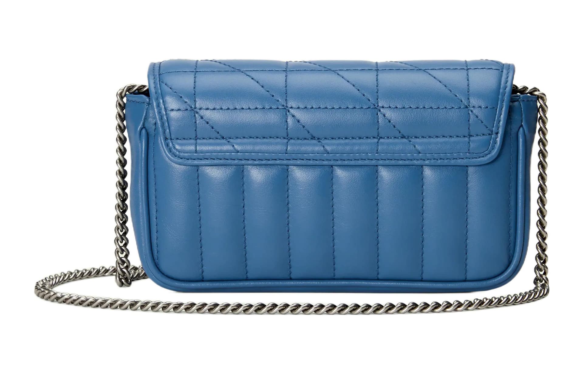 Сумка через плечо Gucci GG Marmont Mini Blue - изображение 3